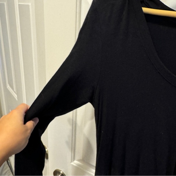 Sundry Black Maxi Dress with Slit - Picture 4 of 8